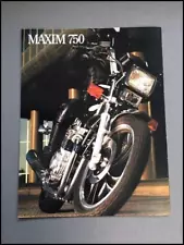 1982 Yamaha Maxim 750 Motorcycle Bike Vintage Original Sales Brochure Catalog