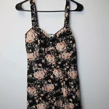 Flowery Black and Pink Dress for Sale