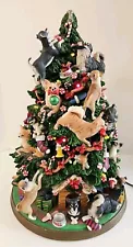 Danbury Mint Chihuahua Dog Christmas Tree 12" TESTED WORKS READ For Damage VTG