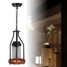 Retro Pendant Light Chandelier Indoor Lighting Lamp Adjustable Chain For Library