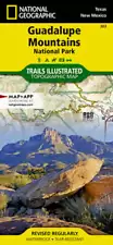 National Geographic - Guadalupe Mountains National Park trail map - Texas