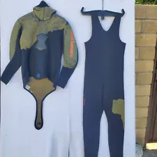 2 Piece Wetsuit Neoprene Spearfishing Scuba Diving Suit Camouflage Fishing