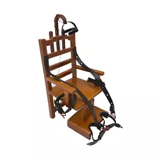 "Old Sparky" Dollhouse Miniature Wooden Electric Chair 1:12 Scale