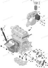 SEA-DOO SPARK OIL COOLER RADIATOR 420656000 2016-2023 #40 ON THE DIAGRAM