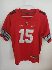 Ezekiel Elliott Nike 15 Ohio State OSU Red Jersey Buckeyes