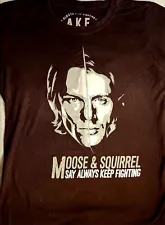 Supernatural Always Keep Fighting Moose & Squirrel Ltd Edition Charity Shirt L