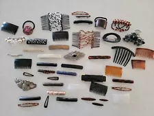 Vintage Hair Accessories Lot of about 50 Items