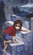 Margaret Keane "Steep Climb" image on an art journal page: Frame it