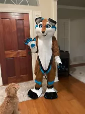 Husky wolf fursuit mascot costume adult