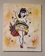 Sailor Jerry Pin Up Painting