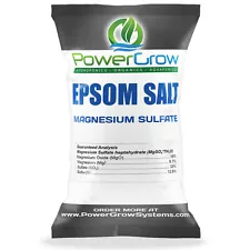 EPSOM SALT (Magnesium Sulfate) Agricultural Fertilizer Grade - 5 POUNDS 5 LBS