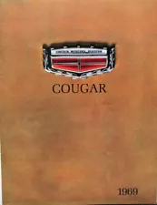 1969 Mercury Cougar XR-7 CJ 428 V-8 Large Sales Brochure REVISED Original