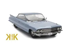 1961 CADILLAC SERIES 62 COUPE DEVILLE LIGHT BLUE MET 1:18 BY KK SCALE MODELS