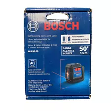 New ListingBosch GLL50-20 50 ft. Cross Line Laser Level Self Leveling with VisiMax Tech