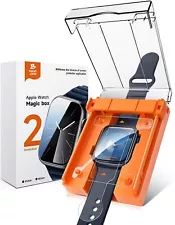 MAGIC JOHN Screen Protector for Apple Watch Series 9/8/7 41MM Ceramic Film 2Pack