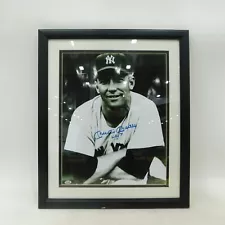 HOF Mickey Mantle Signed LTD ED Framed Photo /100 w/ COA