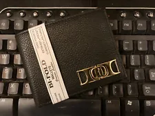 2 items for sale:1)no-name leather wallet, & 2)Authentic Ferragamo Ornament~Read