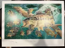 Goin' Fishin' 23"x17" Guy Harvey signed limited edition print 123/950