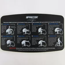 Precor Stretch Trainer C240 Face Plate Placard V2