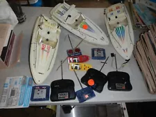 LOT OF 5 Radio Control Boat "Sea Hawk" (NIKKO OCEAN RUNNER. Working.