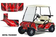 Graphics Kit Decal Sticker For Club Car Golf Cart 1983-2014 MetalThunder R