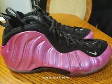 NIKE AIR FOAMPOSITE ONE 11.5 PINK, METALLIC SILVER, BLACK, WHITE AUTHENTIC BNWB