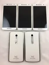 5 Motorola XT1565B Moto Droid Maxx 2 Verizon Phone Lot GOOD (White)