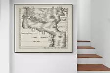 1513 Waldseemüller Admiral's Map of the New World American Cartography Poster