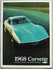 CHEVROLET CORVETTE STING RAY & CONVERTIBLE USA Sales Brochure For 1968 #D49490