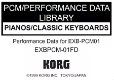 KORG EXB-PCM01 Pianos/Classic Keyboards Factory Preload Disk Triton EXB 01