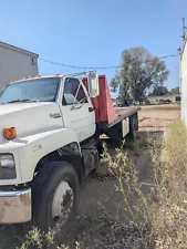 GMC topkick flat-bed truck