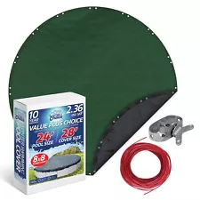 PoolCoverChoice Winter Swimming Pool Cover for 24 ft Round Pool