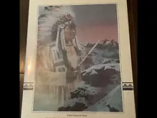 Sidekick print year 1987 Leanin Tree Publishing Co. Indian Prayer for Peace  