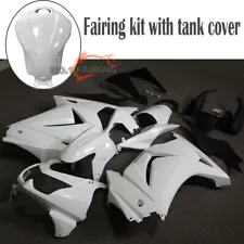 Fairing Kit w/ Tank Cover ABS fit for KAWASAKI NINJA 250R 2008-2012 Unpainted (For: 2012 Kawasaki Ninja 250R)