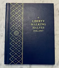 Walking Liberty Half Dollar Whitman Archival Album - 1941 - 1947 - #9424