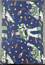 Vtg 90s Twin Disney Toy Story Reversible Buzz Lightyear Woody Comforter Blanket.