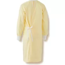 Yellow Isolation Gown 100% Polyester Unisex Large AAMI LVL 1 BAG OF 20!