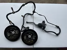 2007 HONDA RECON 250 OEM COMPLETE FRONT BRAKE SYSTEM