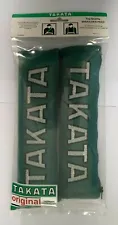 TAKATA Style Green Seat Belt Cover Harness Shoulder Pads JDM Honda Mazda Toyota