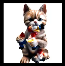 Cat Monster Eating Gnomes Like They Were Candy Food Totally Weird Pet MAGNET