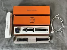 Apple Watch Hermes Series 7 41mm Space Black Stainless Hermes Sport Band