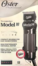 Oster Model 10 Heavy Duty Barber Clipper 1- #000 Blade Made In USA #76010-010