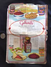 Recipe folder for Gebhardt's EAGLE CHILI POWDER: San Antonio, Texas circa 1920's