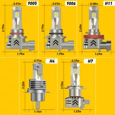 LED Headlight Bulb High/Low Beam/Foglight H11 H8 9006 HB4 9005 HB3 H4 9003 (For: Coachmen Concord 300TS)