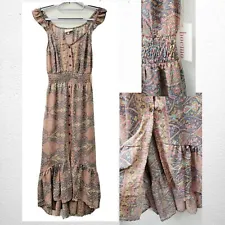 SALE*NEW~Anthropologie BOEMO Bohemian Peasant LONG SLEEVELESS DRESS~S Small