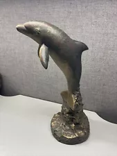 Robert Wyland Dolphin Harmony 13.5" Statue Austin Sculpture 1999