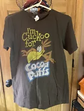 Vintage Cuckoo For Coco Puffs Cereal T Shirt Quail Hollow Brown Unisex Size M