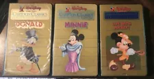 Walt Disney Limited Gold Edition VHS Video Cartoon Classics Minnie Mickey Donald