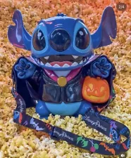 Disney Parks 2024 Halloween Stitch Vampire Popcorn Bucket PRE-SALE