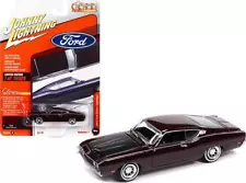 1969 Ford Torino Talladega Royal Maroon with Matt Black Hood Classic Gold Series